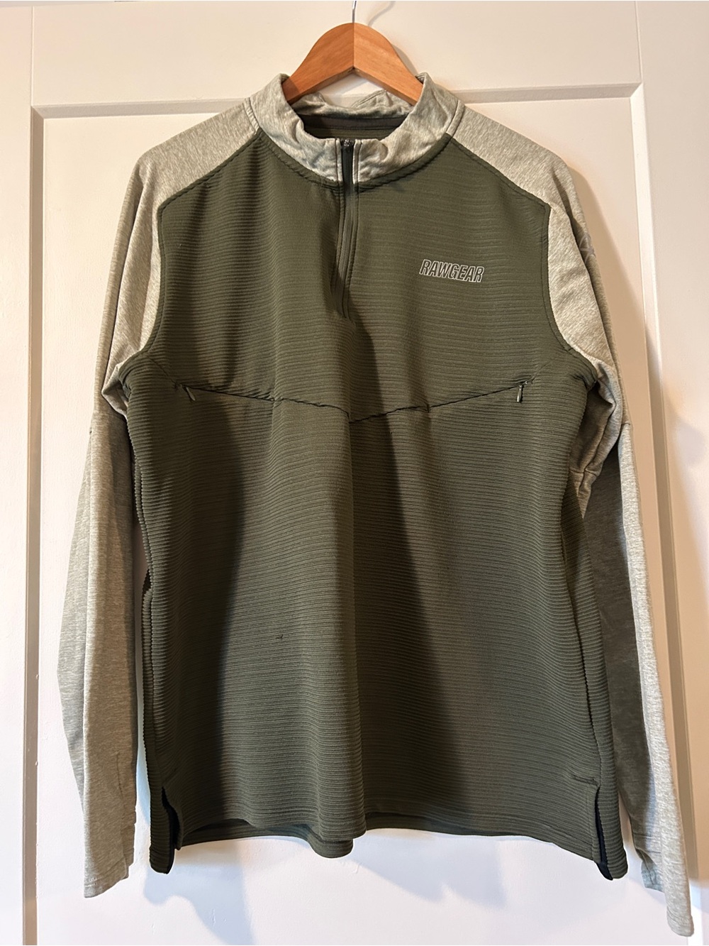 Rawgear Lightweight Olive Green and Light Gray Men's Shirt Jacket